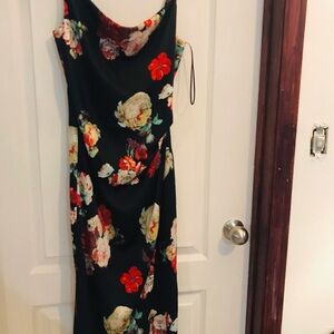 Floral Black Dress